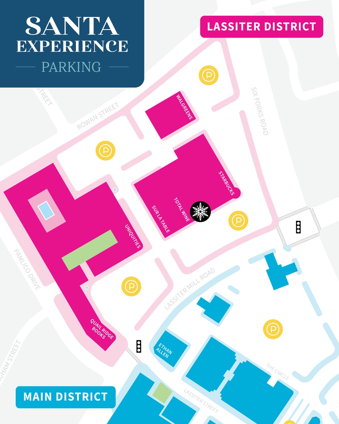 north hills santa parking